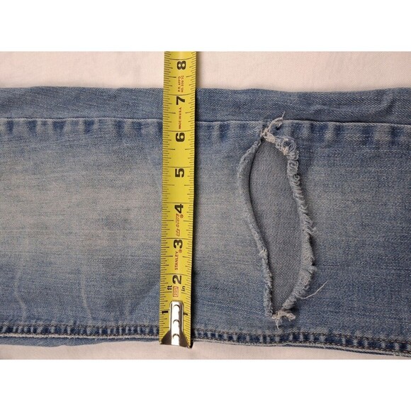 WAX JEAN LOS ANGELES TORN KNEE DISTRESS, SKINNY JEAN LIGHT BLUE COLOR - Picture 13 of 15